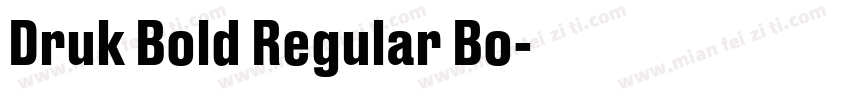 Druk Bold Regular Bo字体转换